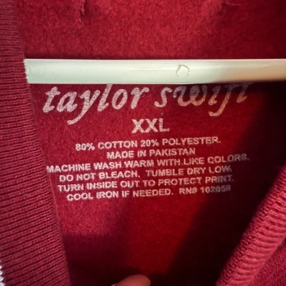 Taylor Swift Folklore Varsity Jacket - Burgundy and Gray - Picture 3 of 3